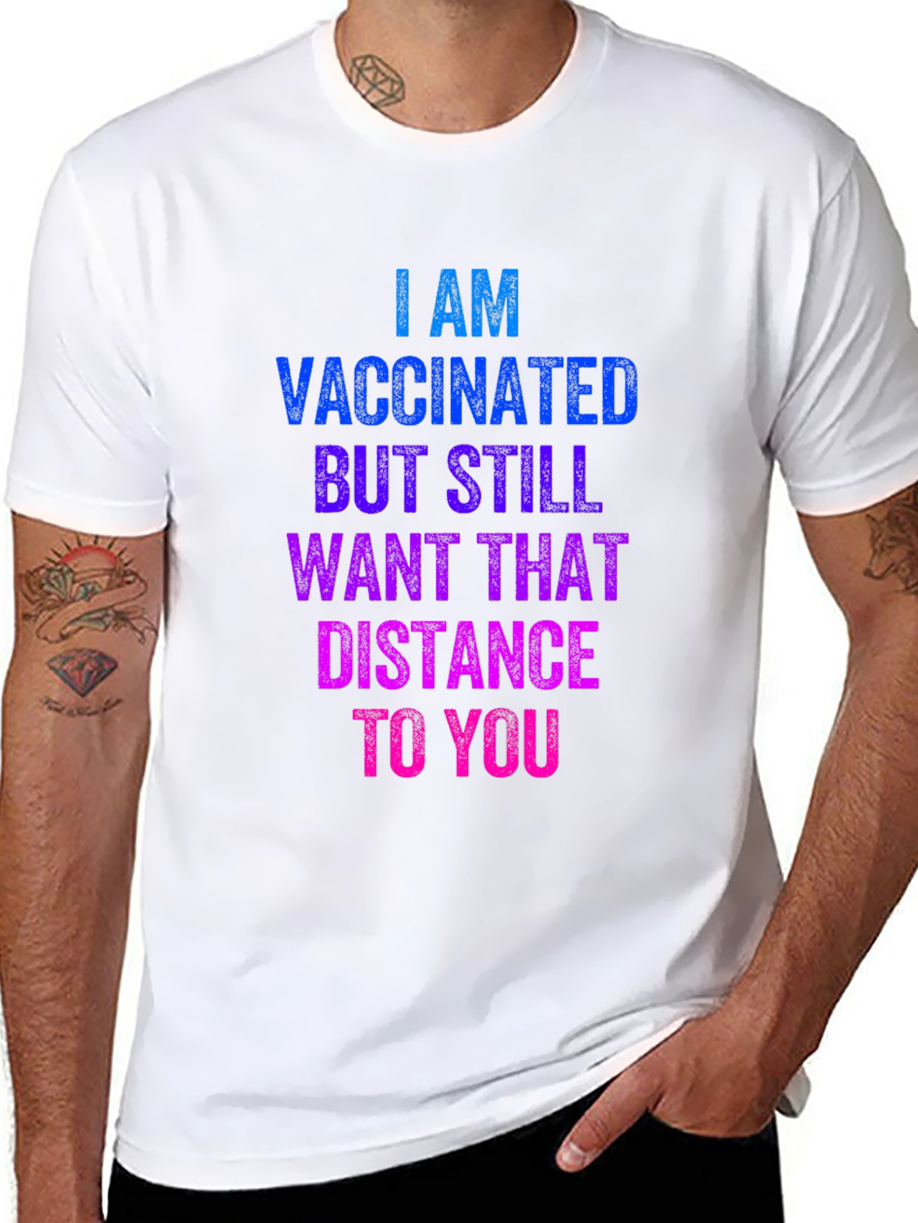 Vaccinated Social Distance T-Shirt