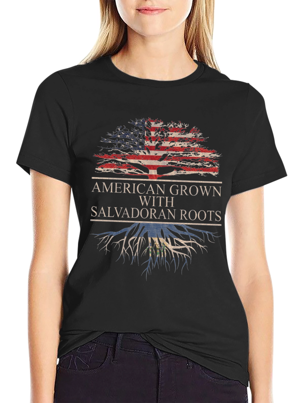 American Grown with Salvadoran Roots T-Shirt
