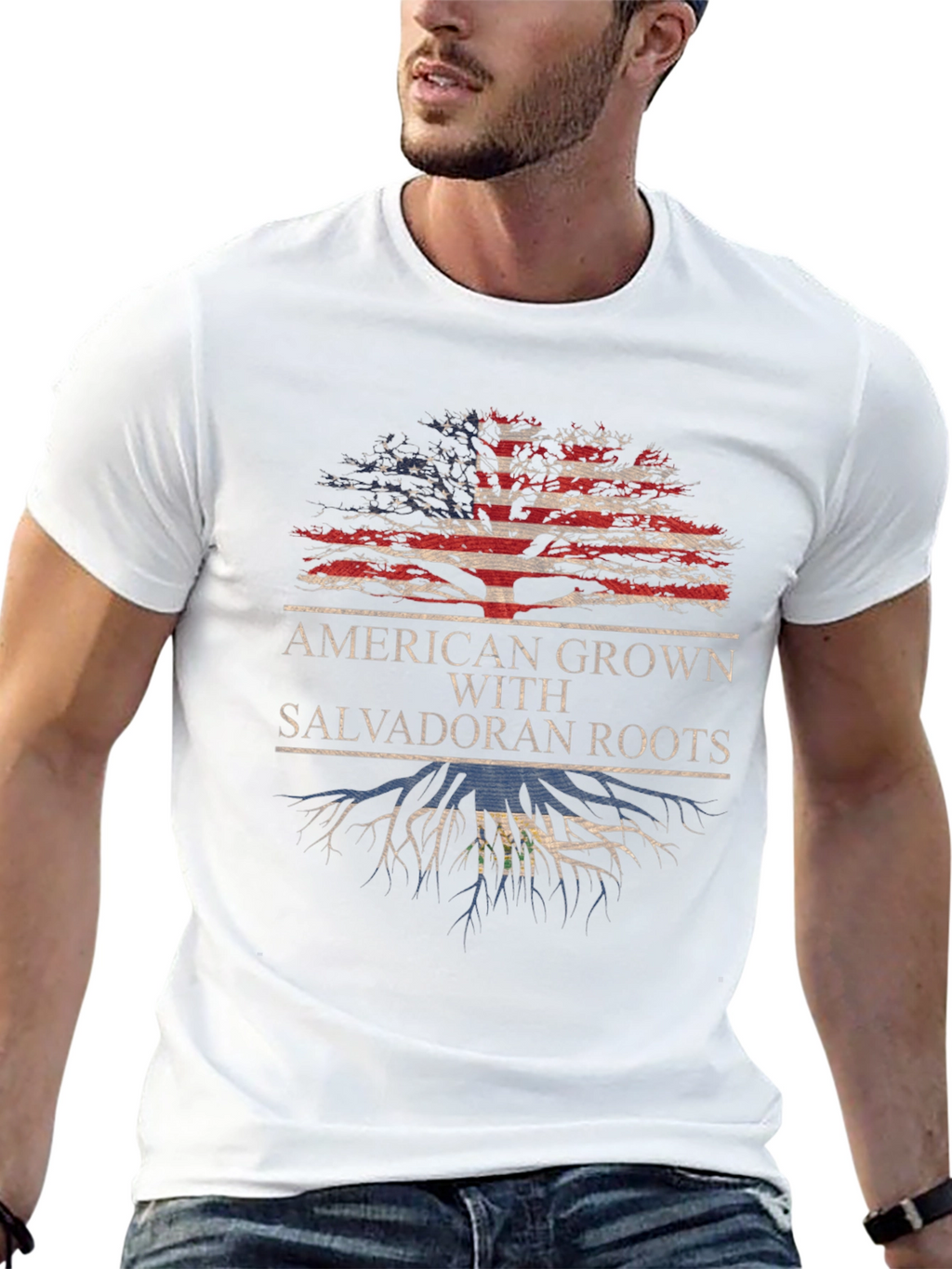 American Grown with Salvadoran Roots T-Shirt