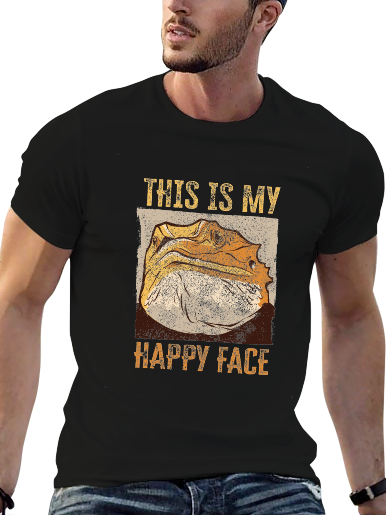 Bearded Dragon Happy Face T-Shirt