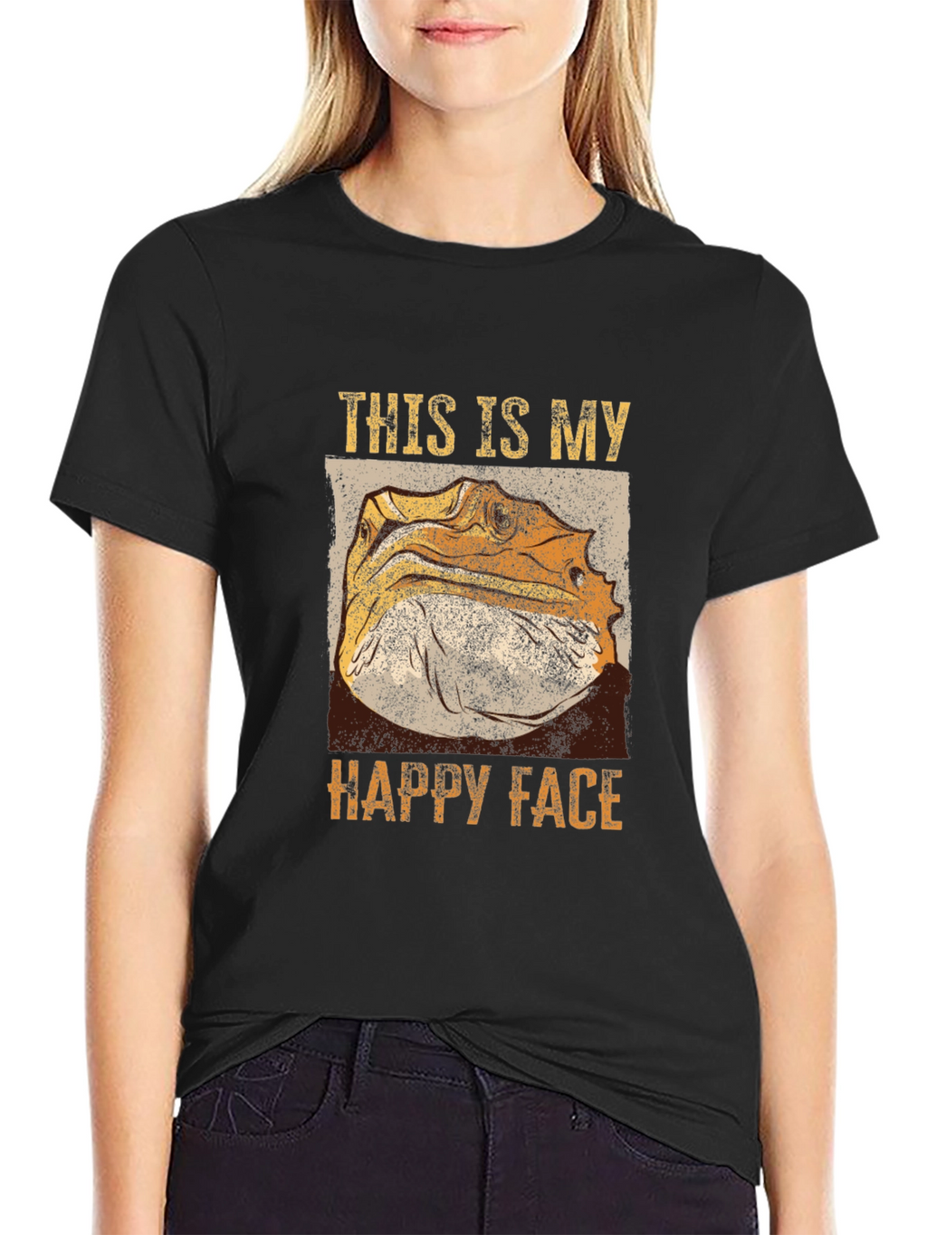 Bearded Dragon Happy Face T-Shirt