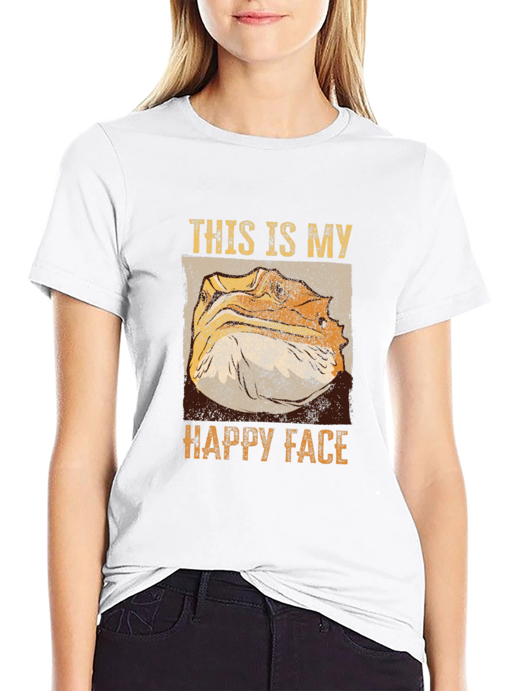 Bearded Dragon Happy Face T-Shirt