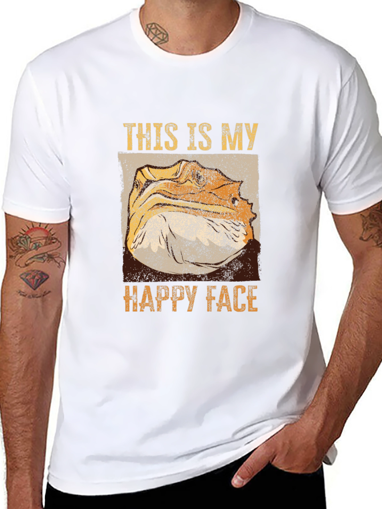 Bearded Dragon Happy Face T-Shirt