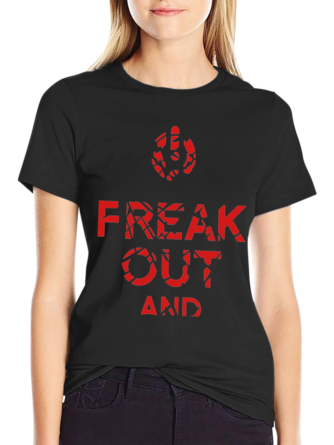 Freak Out Graphic Tee - Black T-Shirt