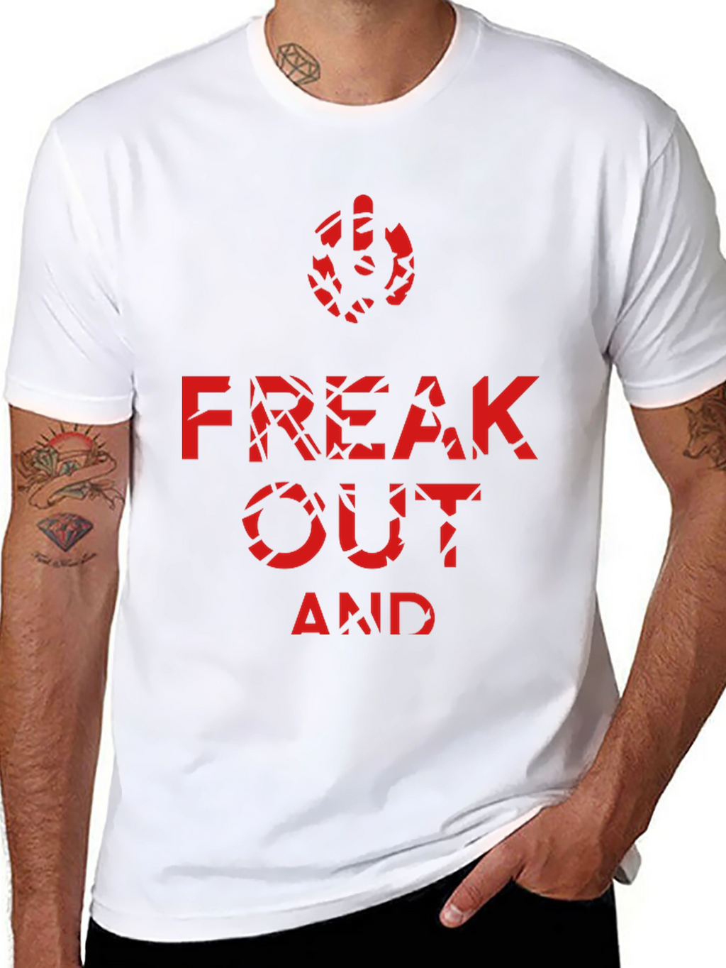 Freak Out Graphic Tee - Black T-Shirt