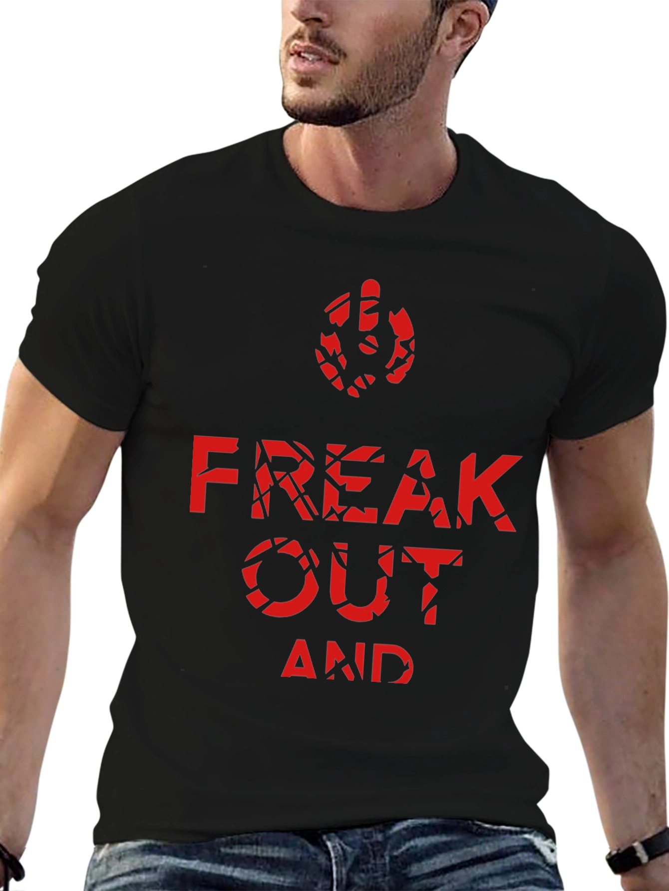 Freak Out Graphic Tee - Black T-Shirt