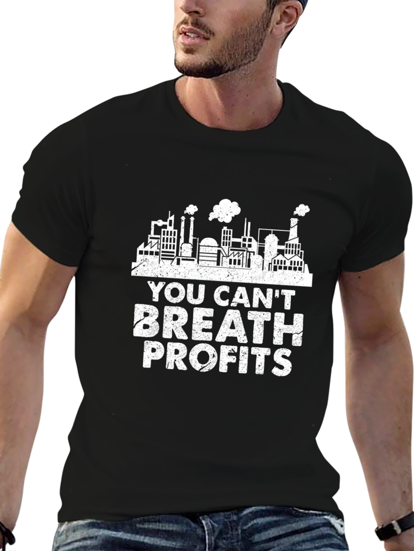 Cant Breath Profits Graphic Tee