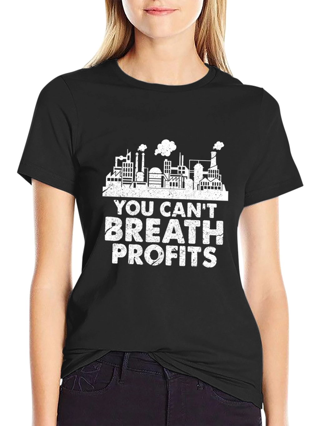 Cant Breath Profits Graphic Tee