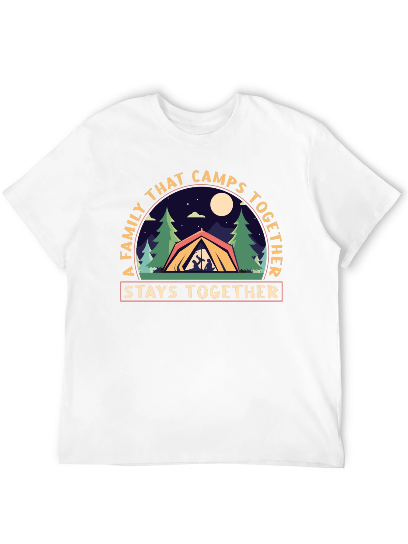 Family Camping T-Shirt - Stays Together Design