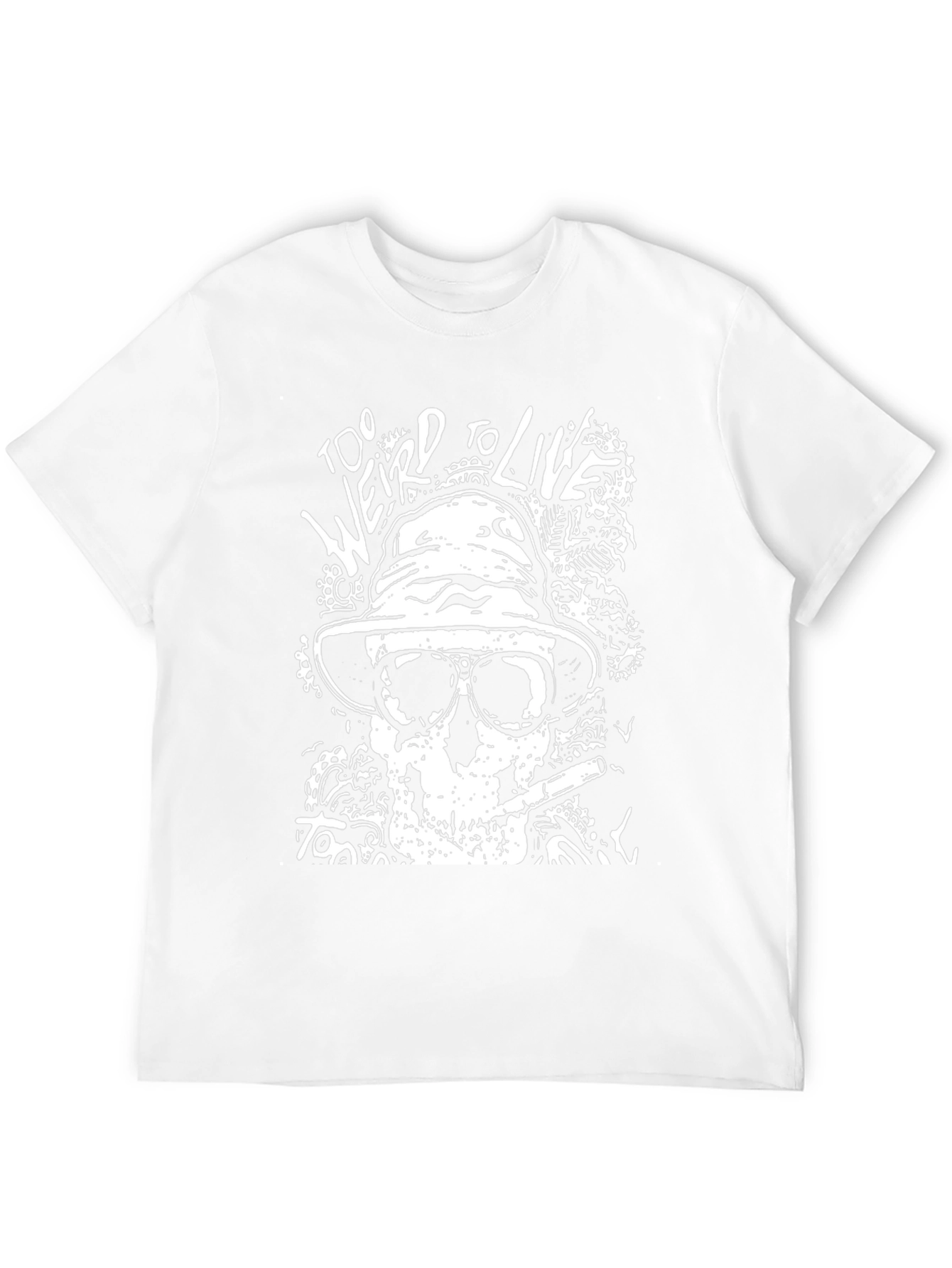 Too Weird to Live Skull Graphic Tee - Black