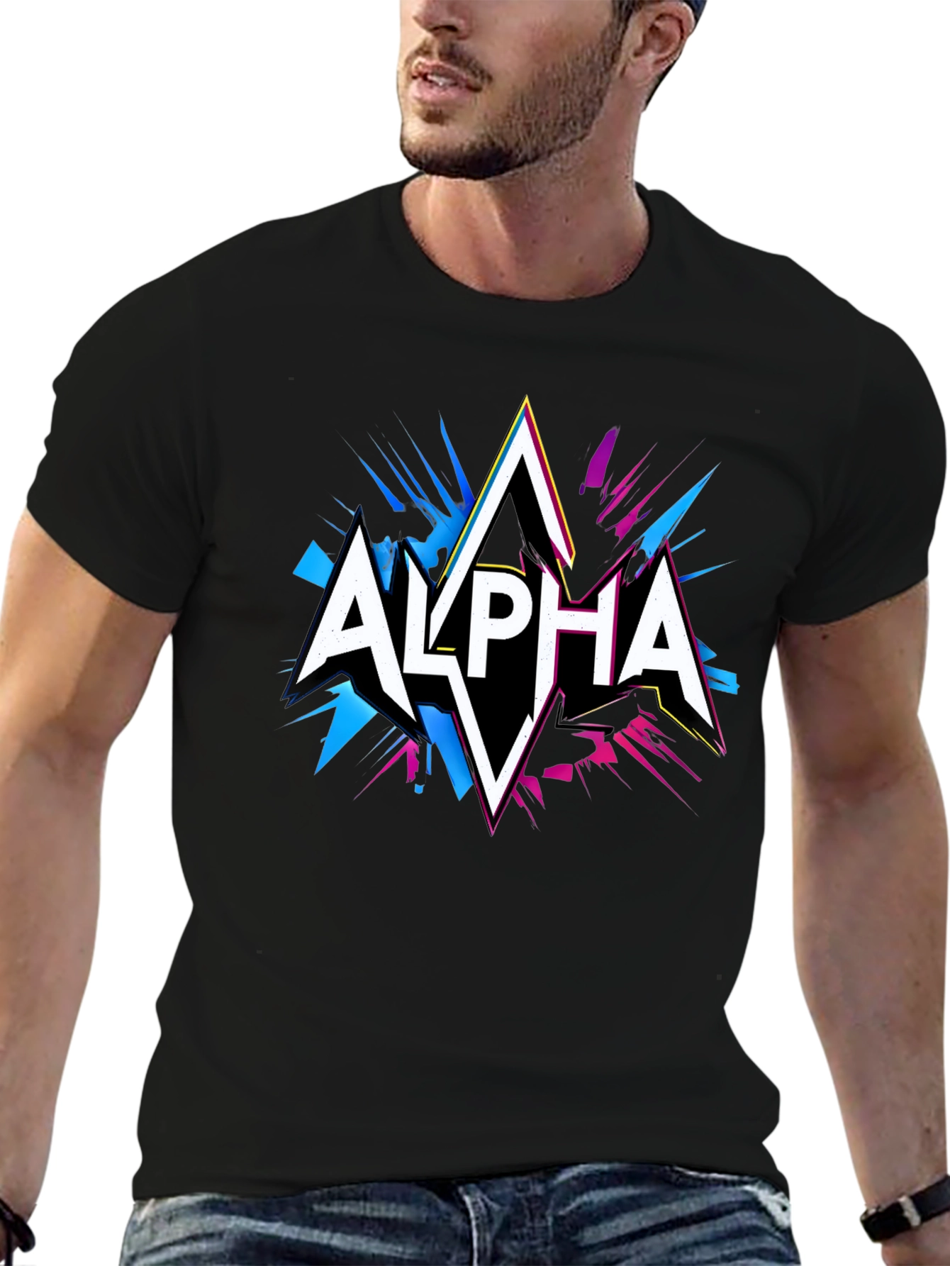 Alpha Graphic Tee - Black