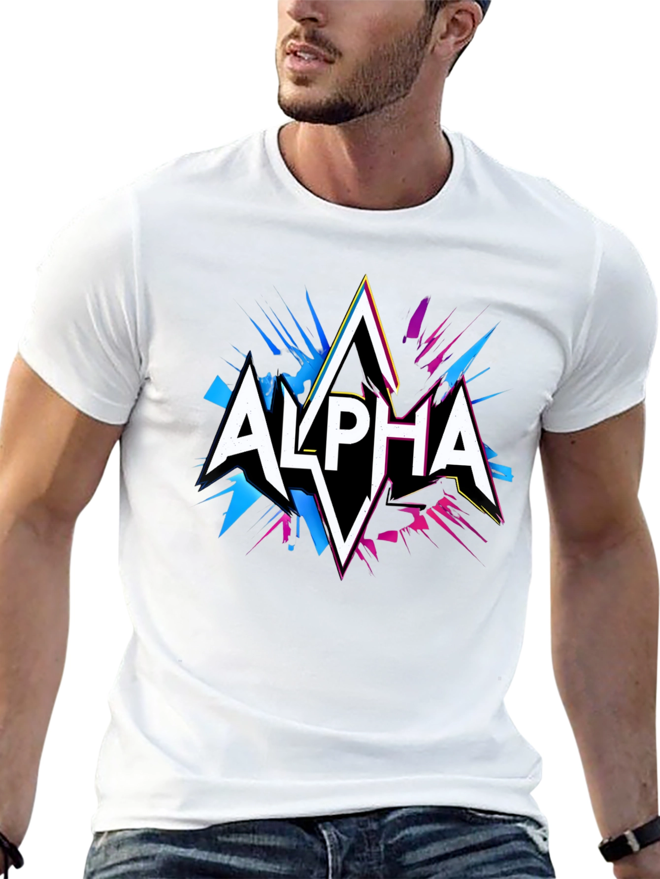 Alpha Graphic Tee - Black