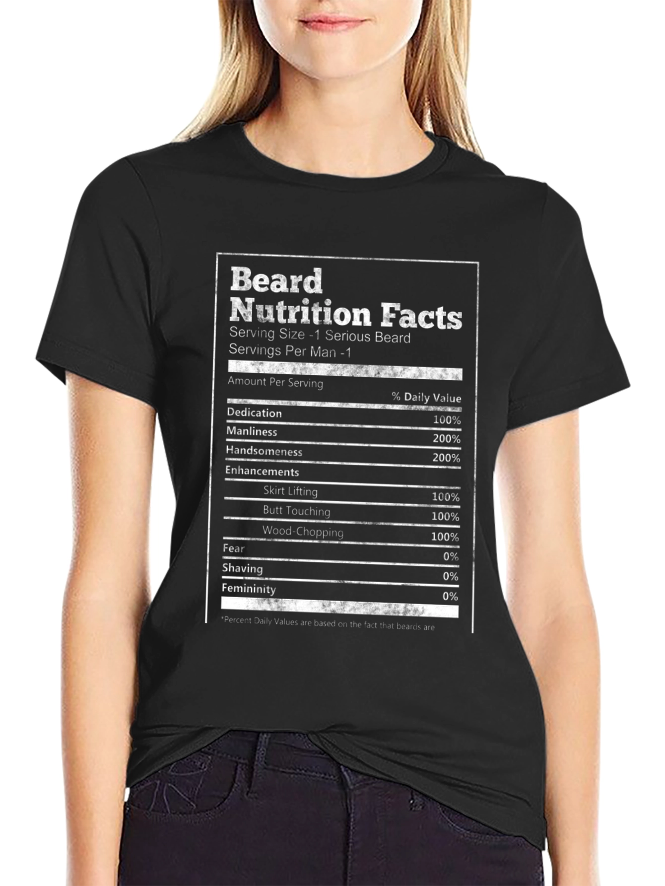 Beard Nutrition Facts T-Shirt