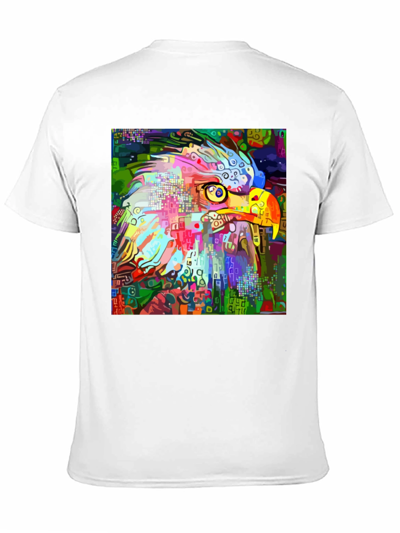 Abstract Eagle Graphic Black T-Shirt