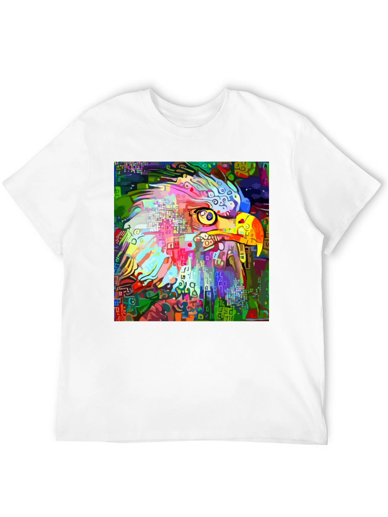 Abstract Eagle Graphic Black T-Shirt