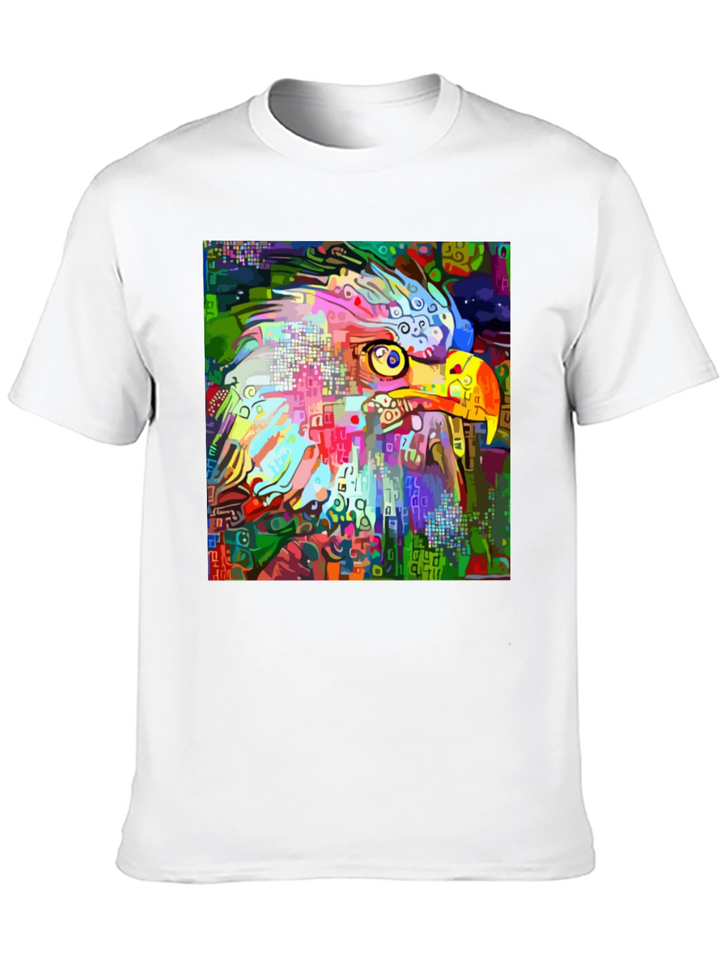 Abstract Eagle Graphic Black T-Shirt