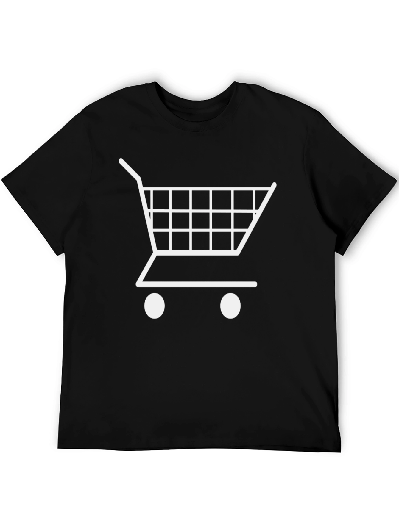 Shopping Cart Graphic T-Shirt - Black
