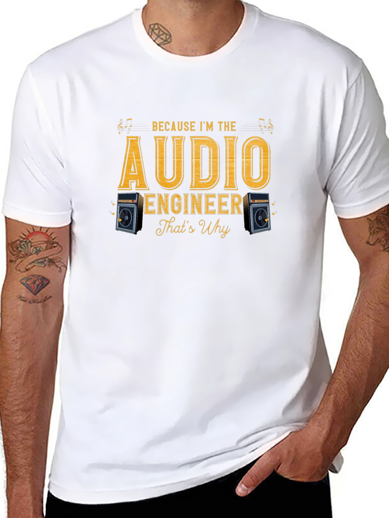 Audio Engineer T-Shirt - Because Im The Audio Engineer