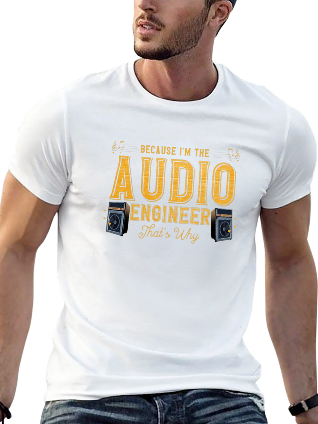 Audio Engineer T-Shirt - Because Im The Audio Engineer