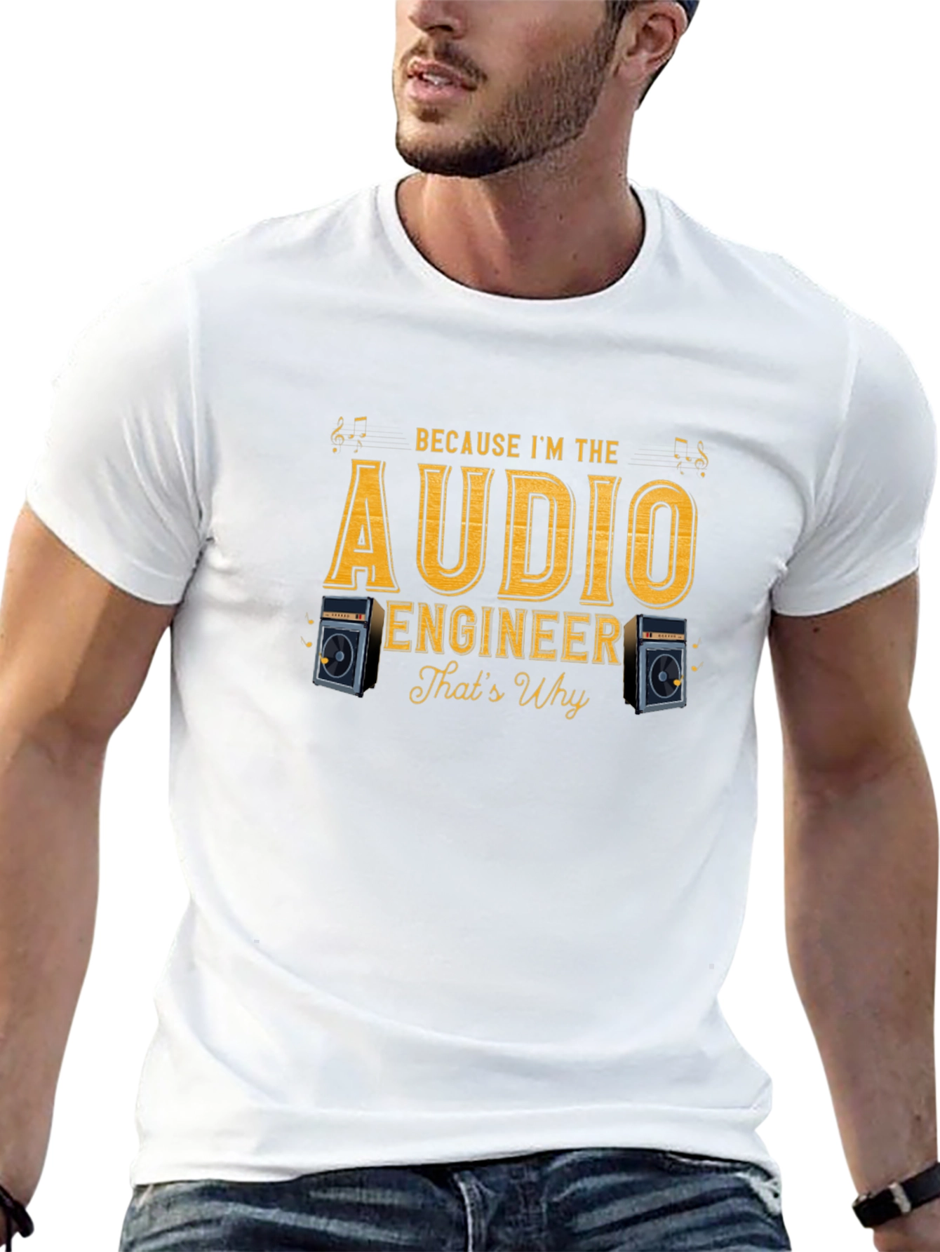 Audio Engineer T-Shirt - Because Im The Audio Engineer