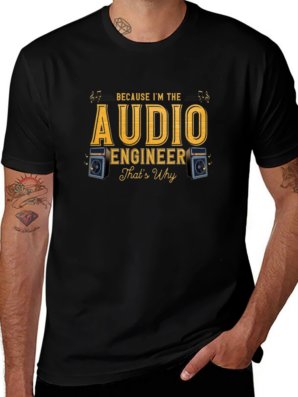 Audio Engineer T-Shirt - Because Im The Audio Engineer