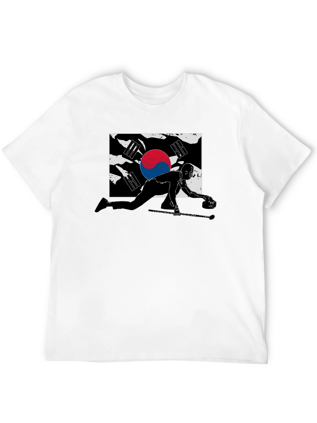 South Korea Curling Graphic T-Shirt