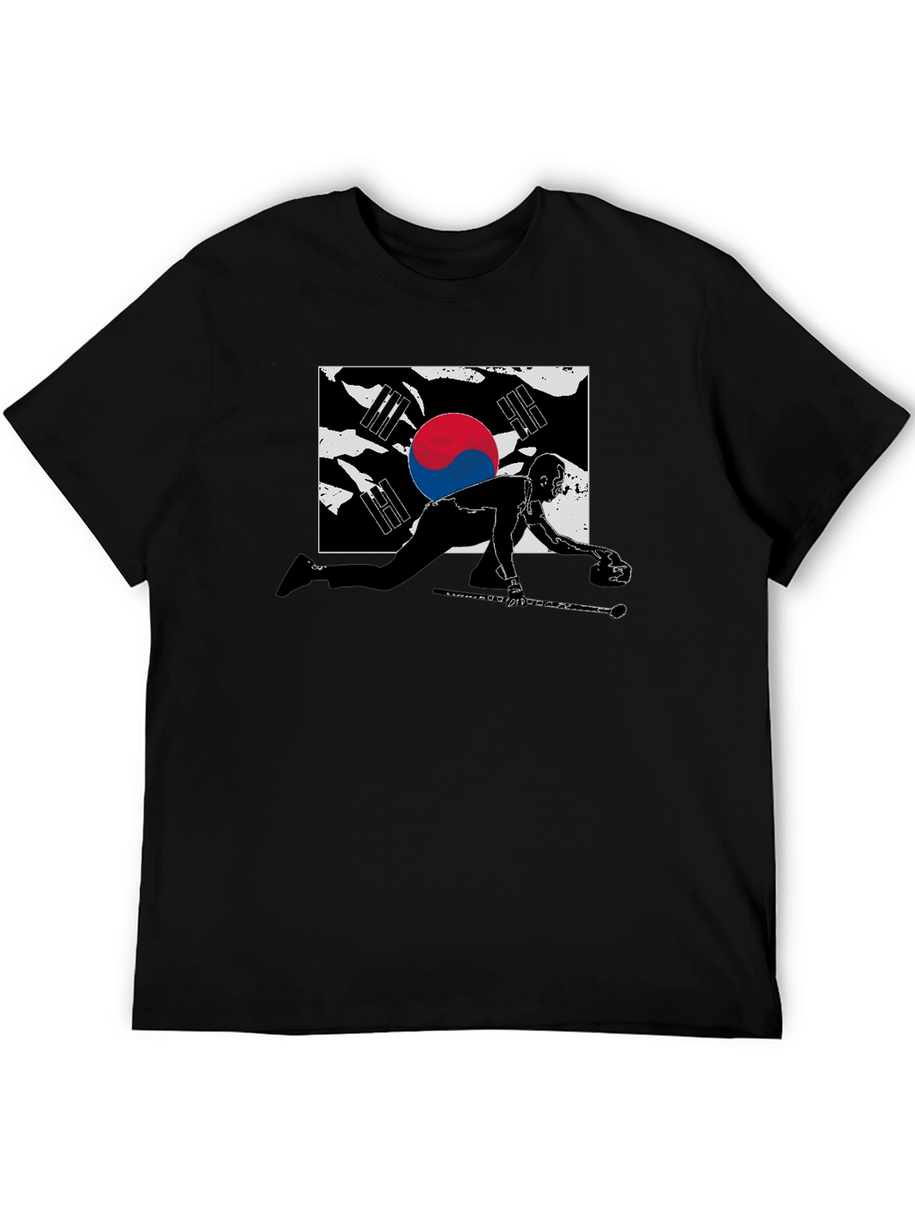 South Korea Curling Graphic T-Shirt