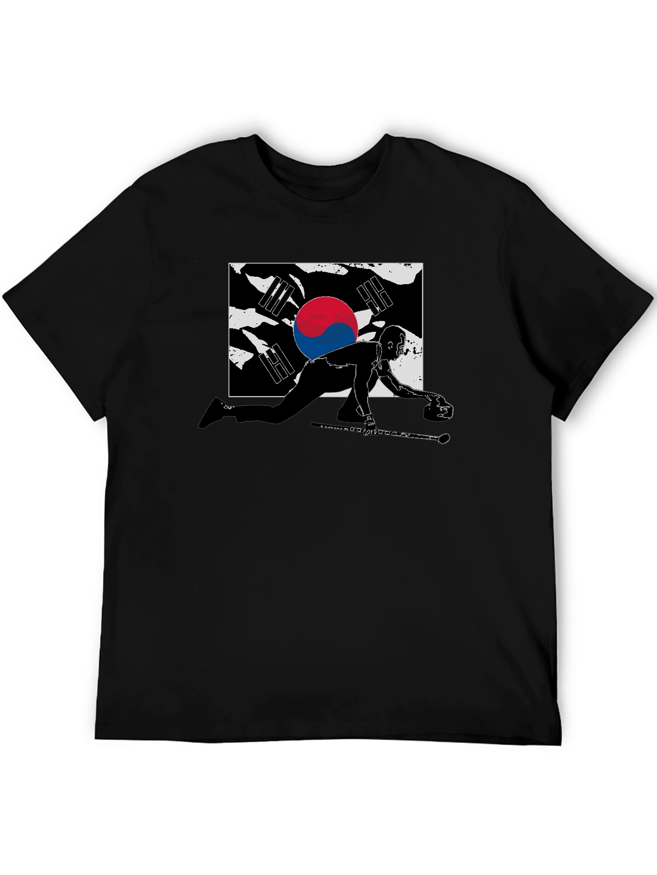South Korea Curling Graphic T-Shirt