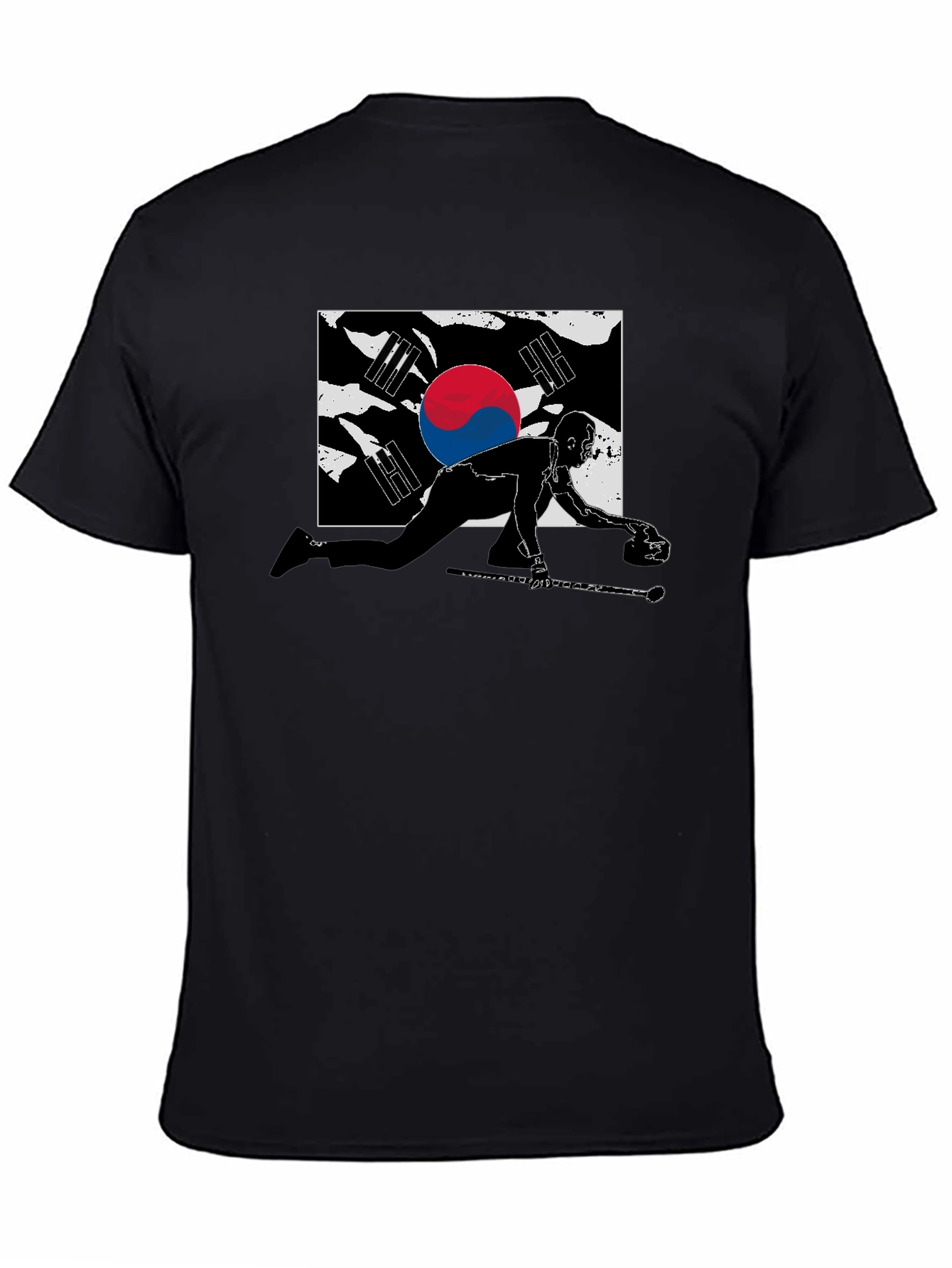 South Korea Curling Graphic T-Shirt
