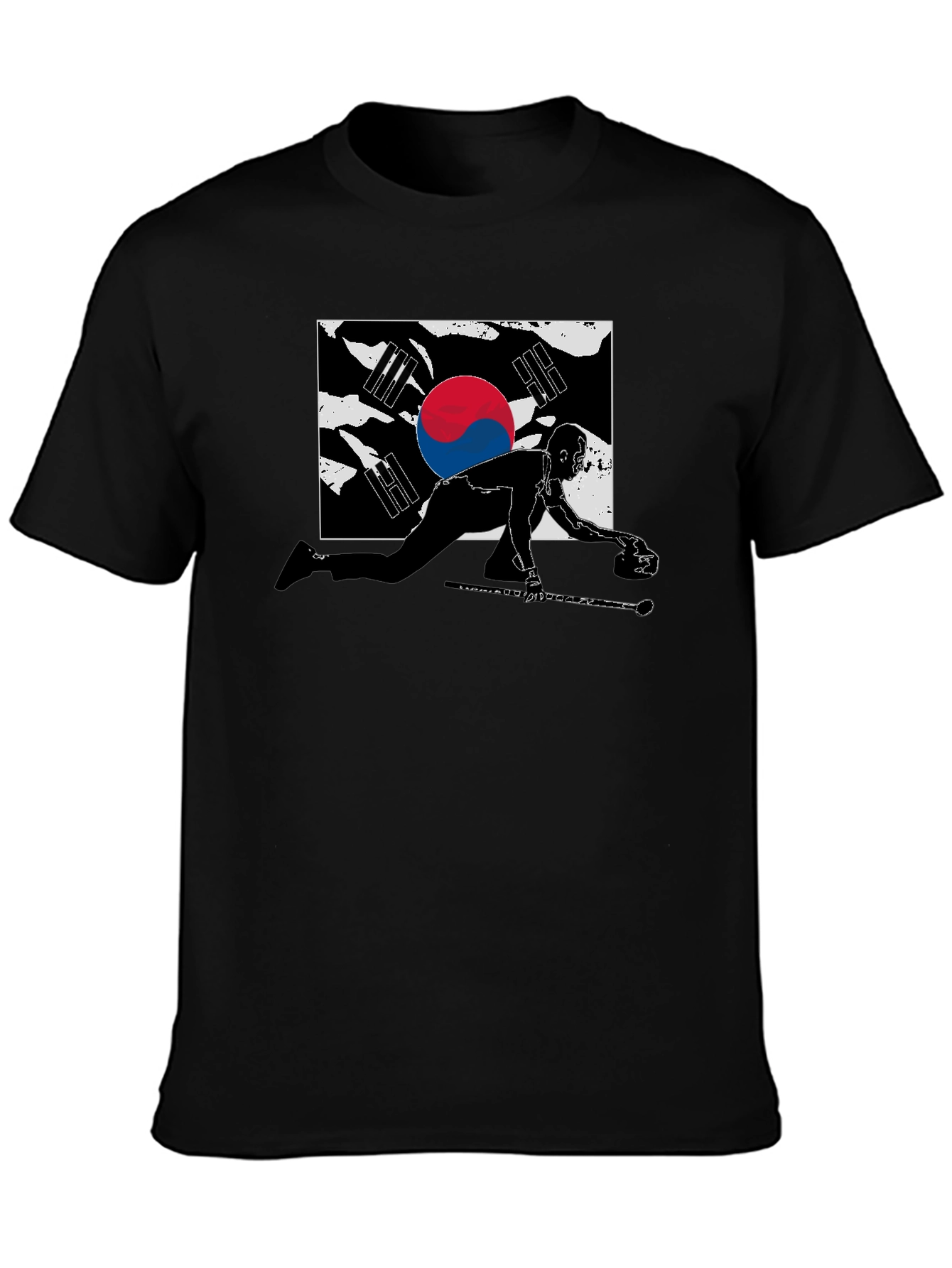 South Korea Curling Graphic T-Shirt