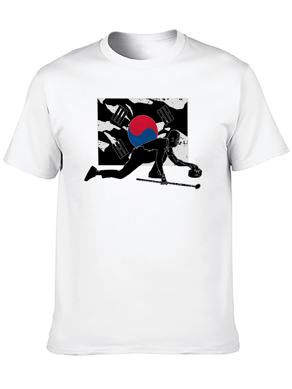South Korea Curling Graphic T-Shirt