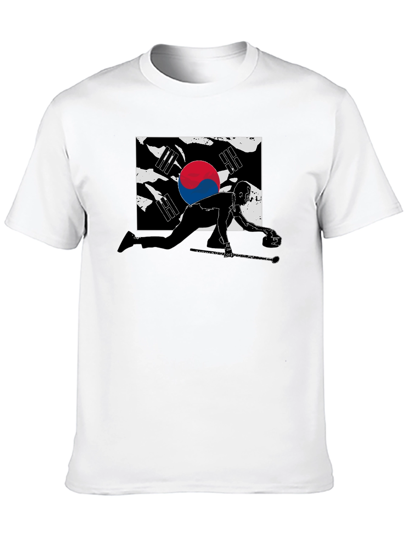 South Korea Curling Graphic T-Shirt