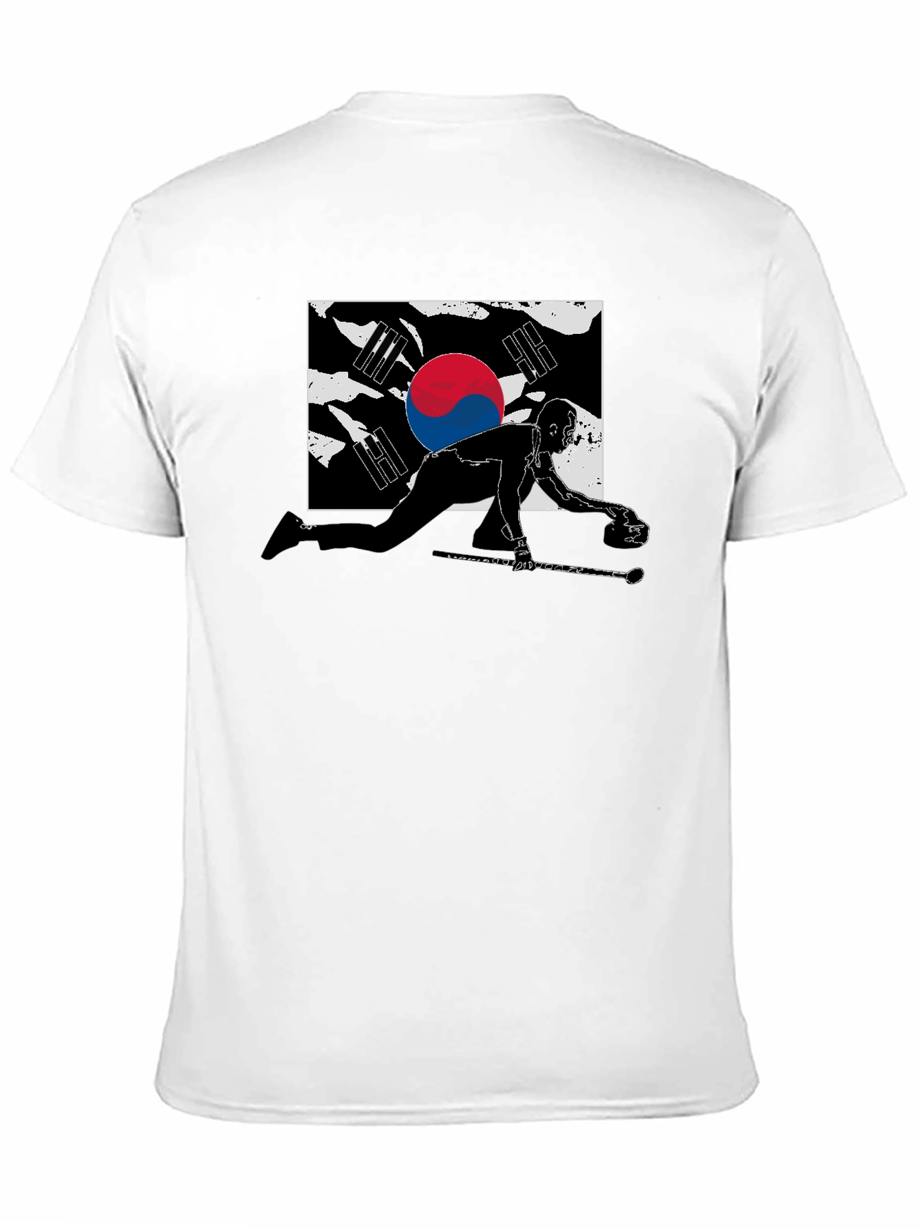 South Korea Curling Graphic T-Shirt