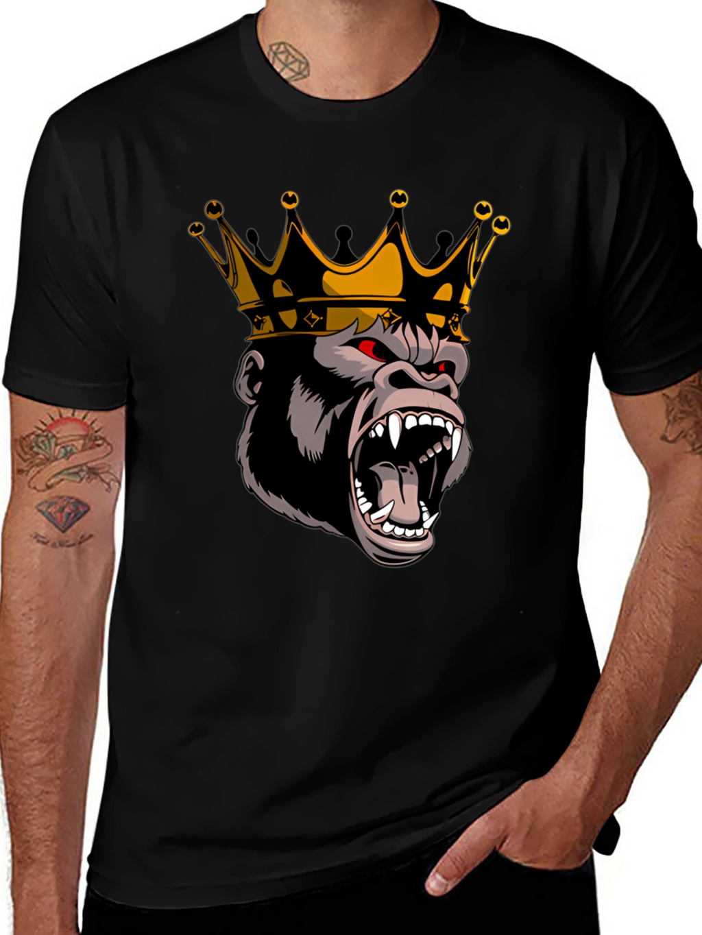 King Gorilla Graphic Tee - Black
