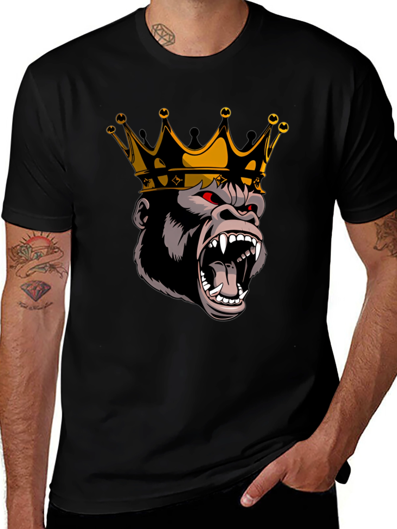 King Gorilla Graphic Tee - Black