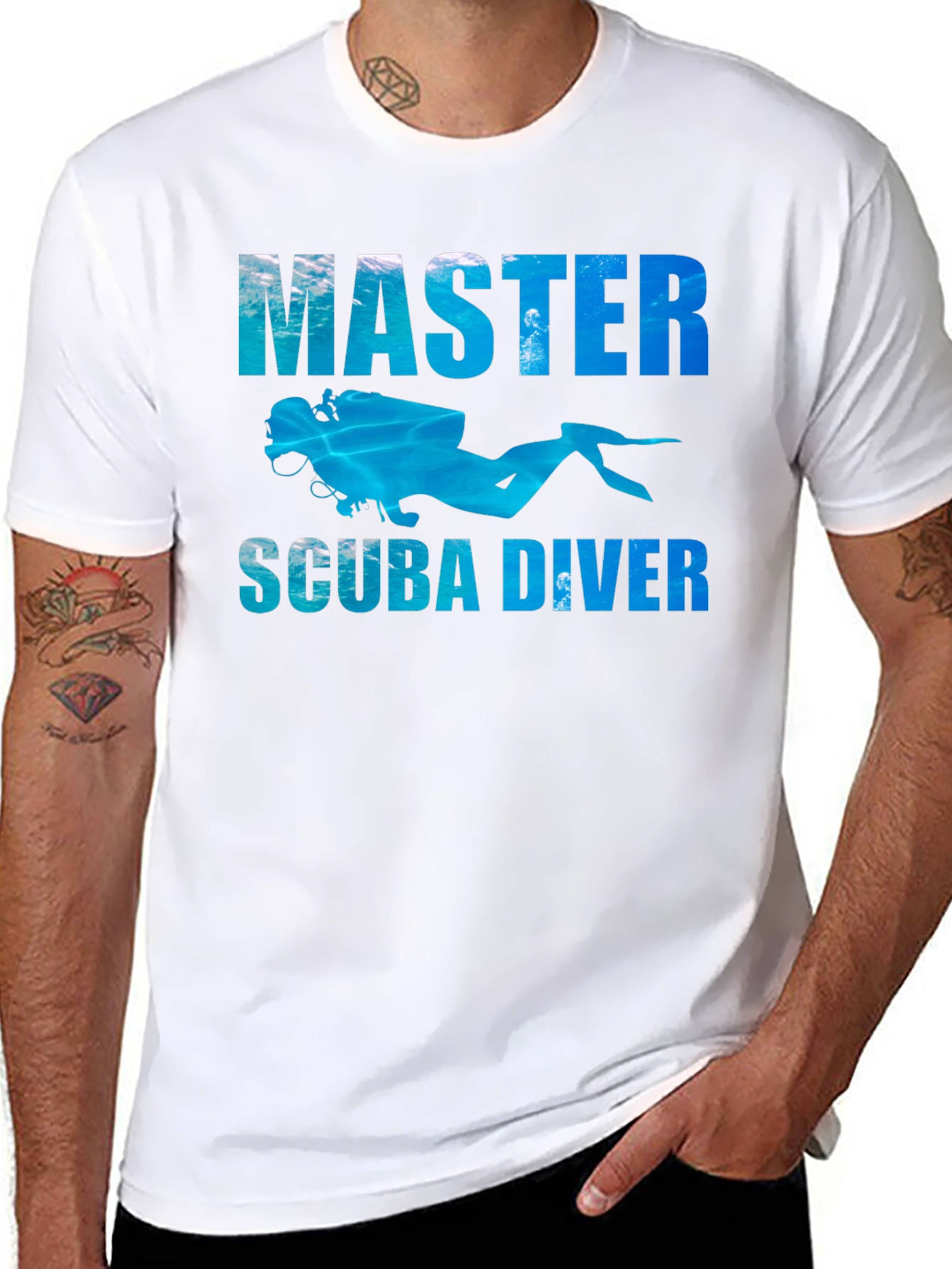 Master Scuba Diver Black T-Shirt