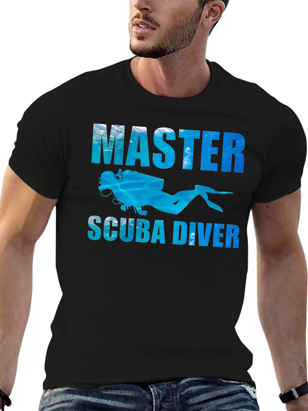 Master Scuba Diver Black T-Shirt