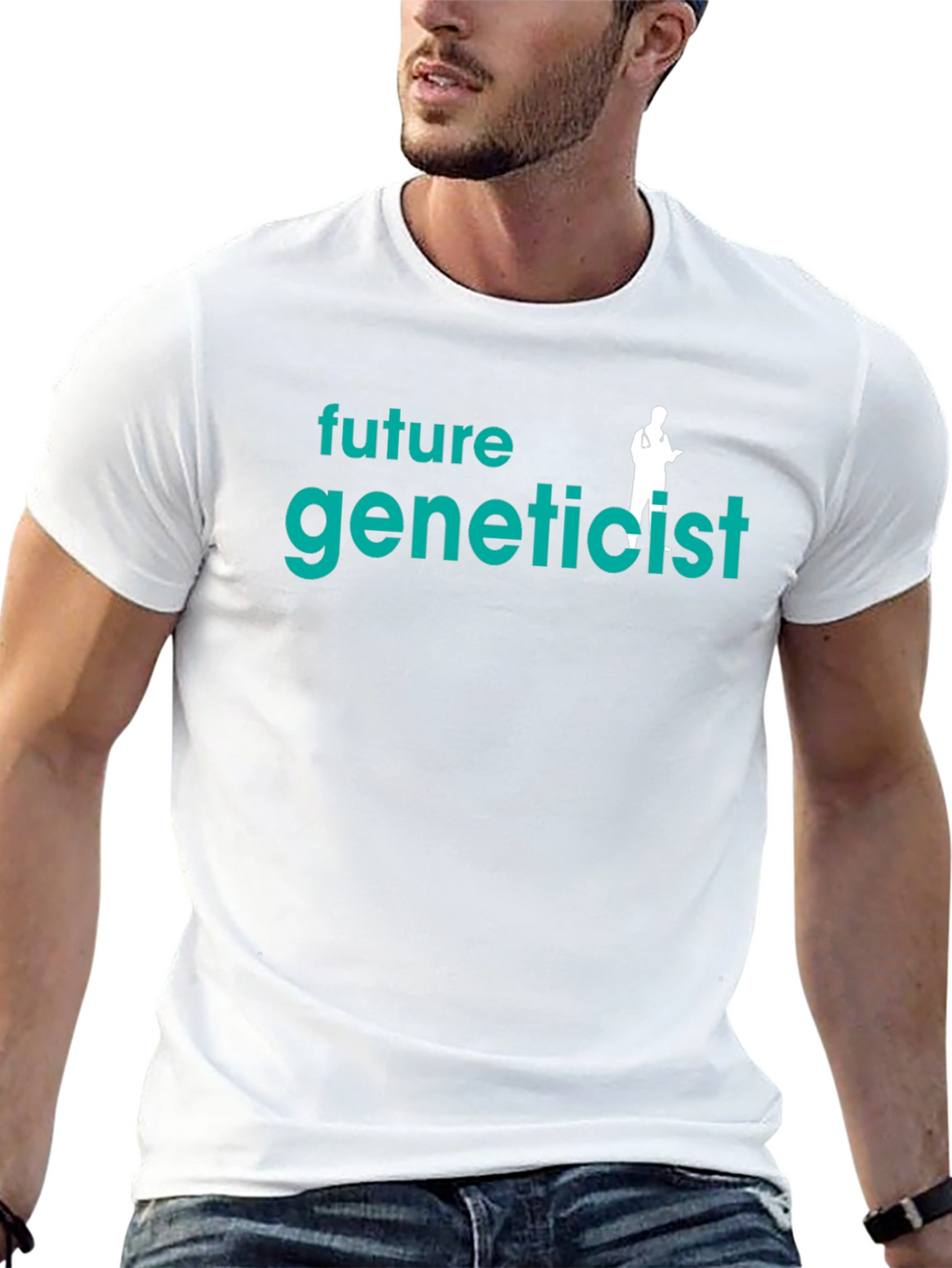 Future Geneticist Black T-Shirt - Science Tee
