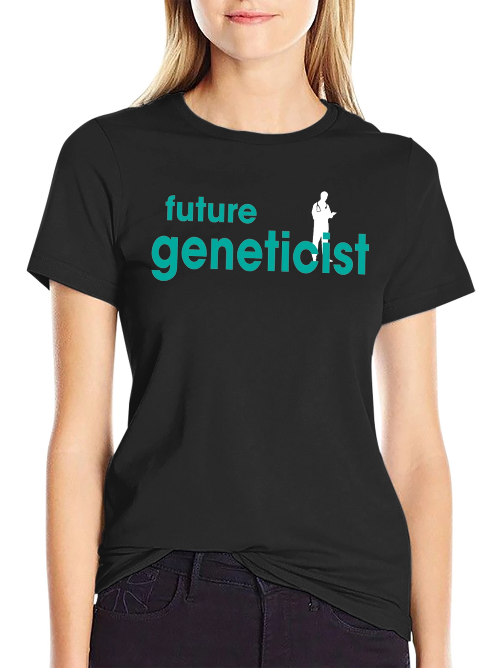 Future Geneticist Black T-Shirt - Science Tee