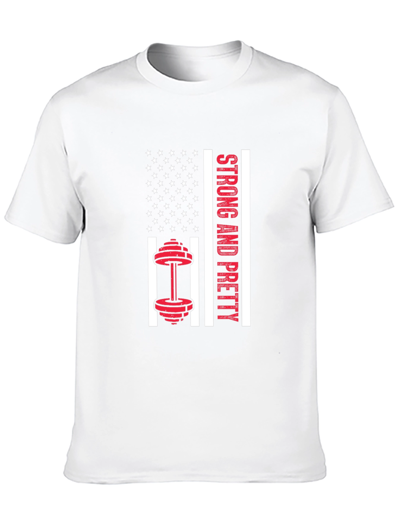 Strong & Pretty USA Flag Workout Shirt