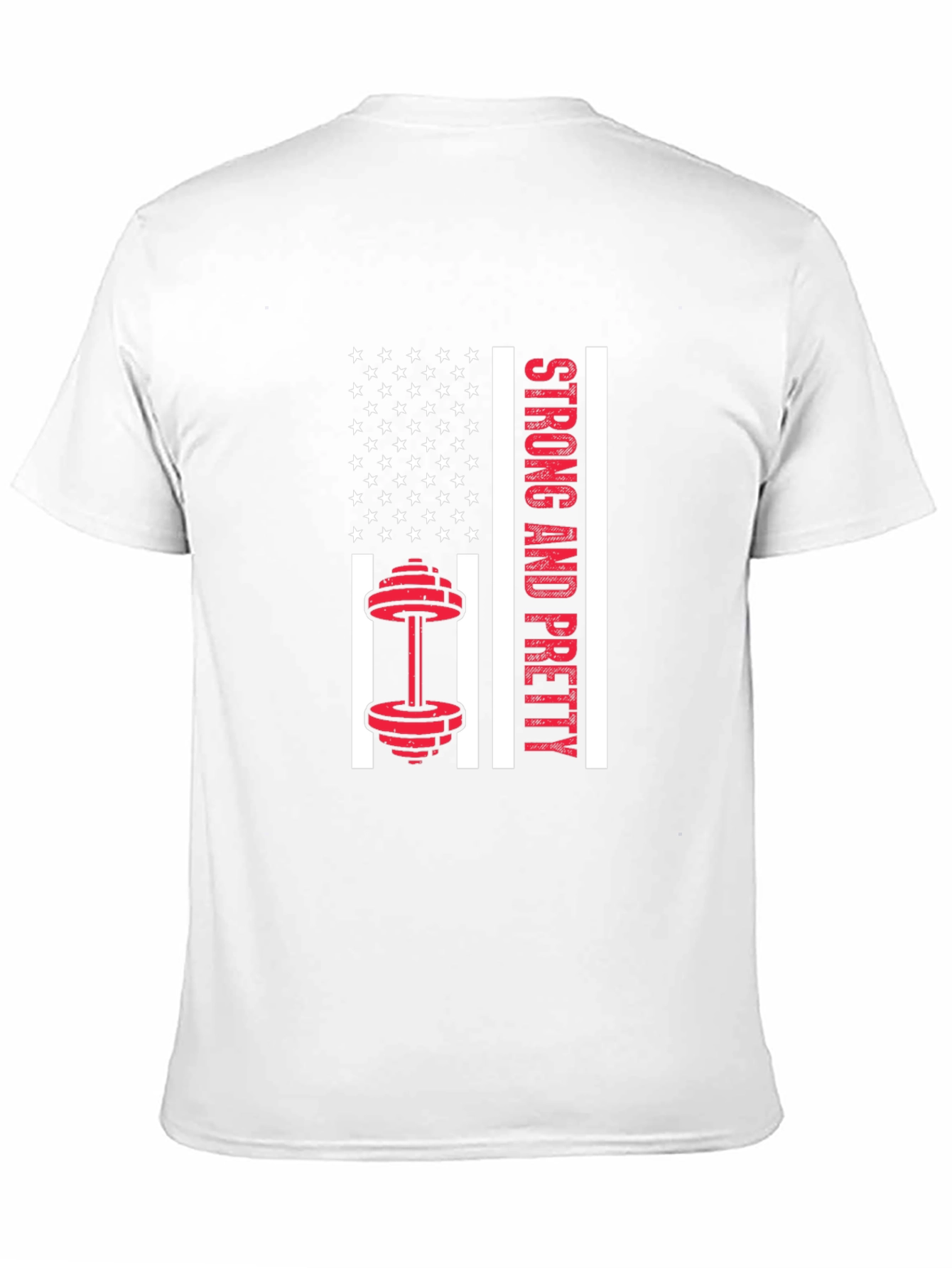 Strong & Pretty USA Flag Workout Shirt