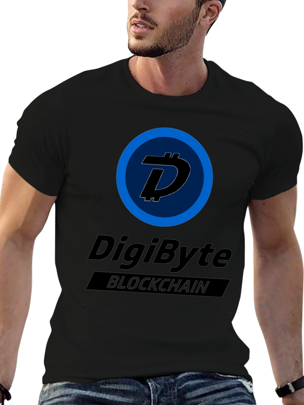 DigiByte Blockchain Black T-Shirt
