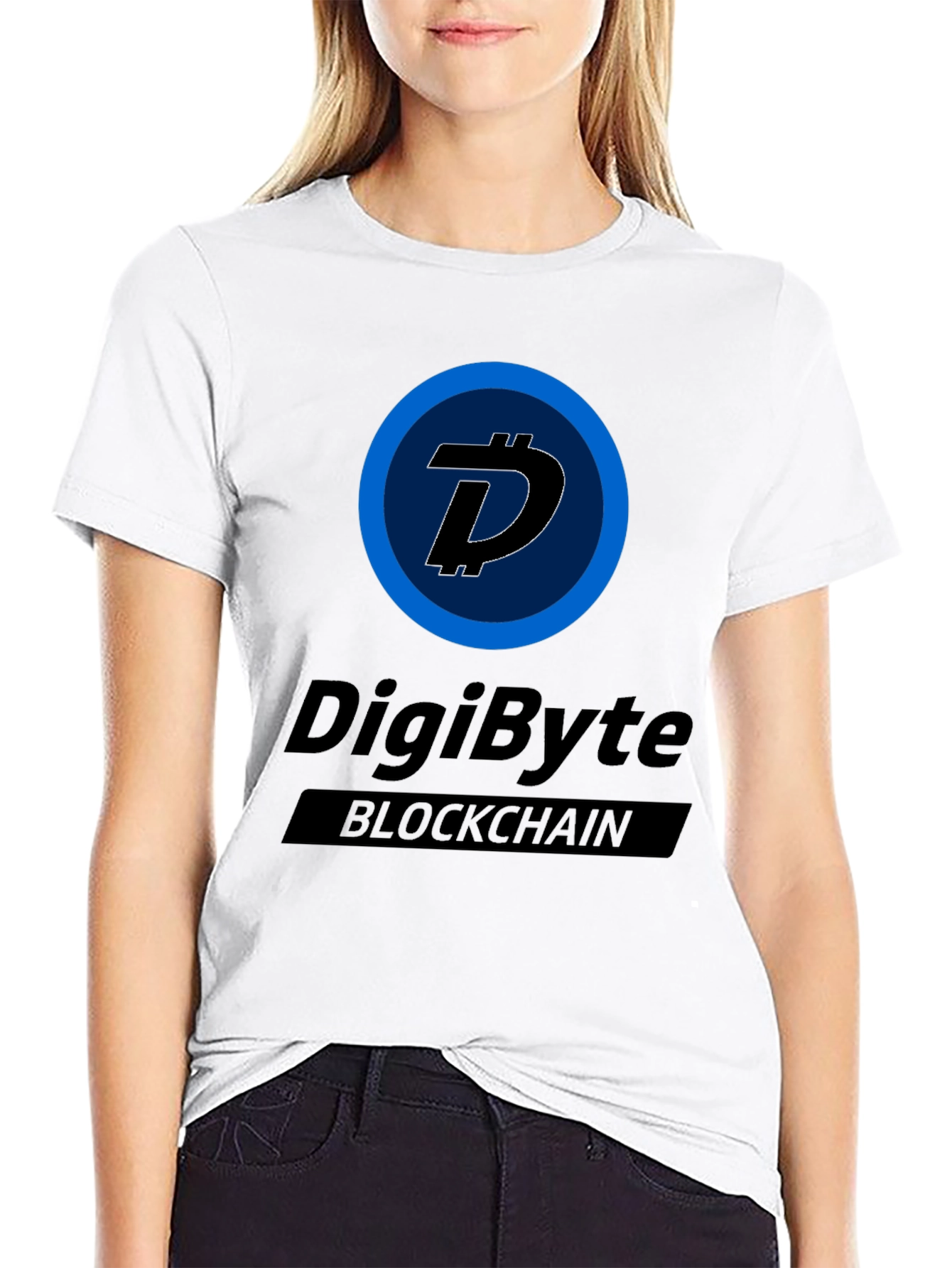 DigiByte Blockchain Black T-Shirt