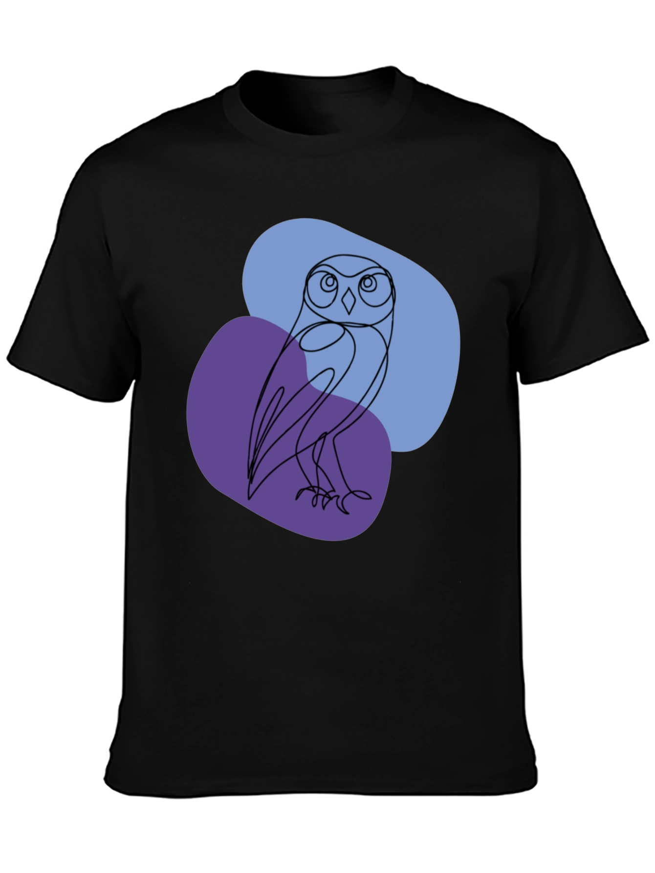 Minimalist Owl T-Shirt - Artistic Line Art Tee