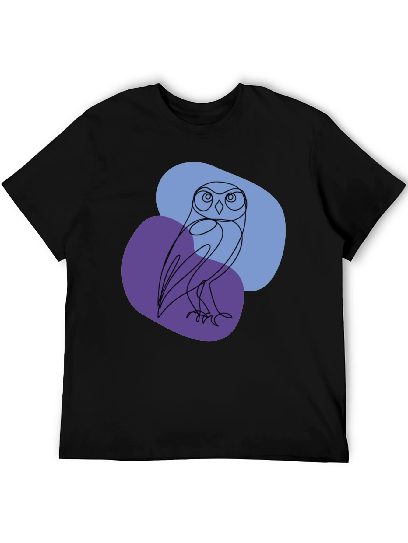 Minimalist Owl T-Shirt - Artistic Line Art Tee