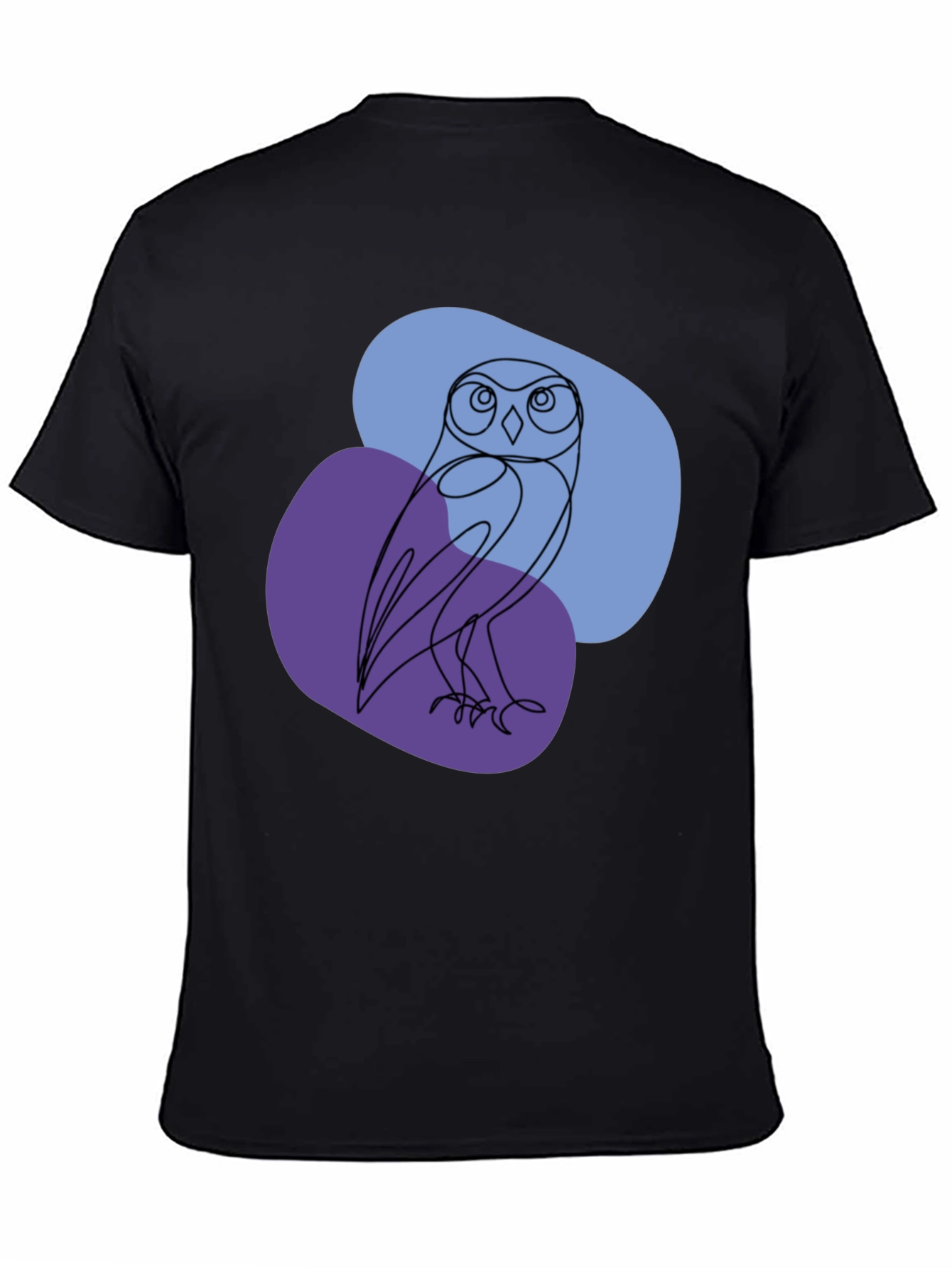 Minimalist Owl T-Shirt - Artistic Line Art Tee