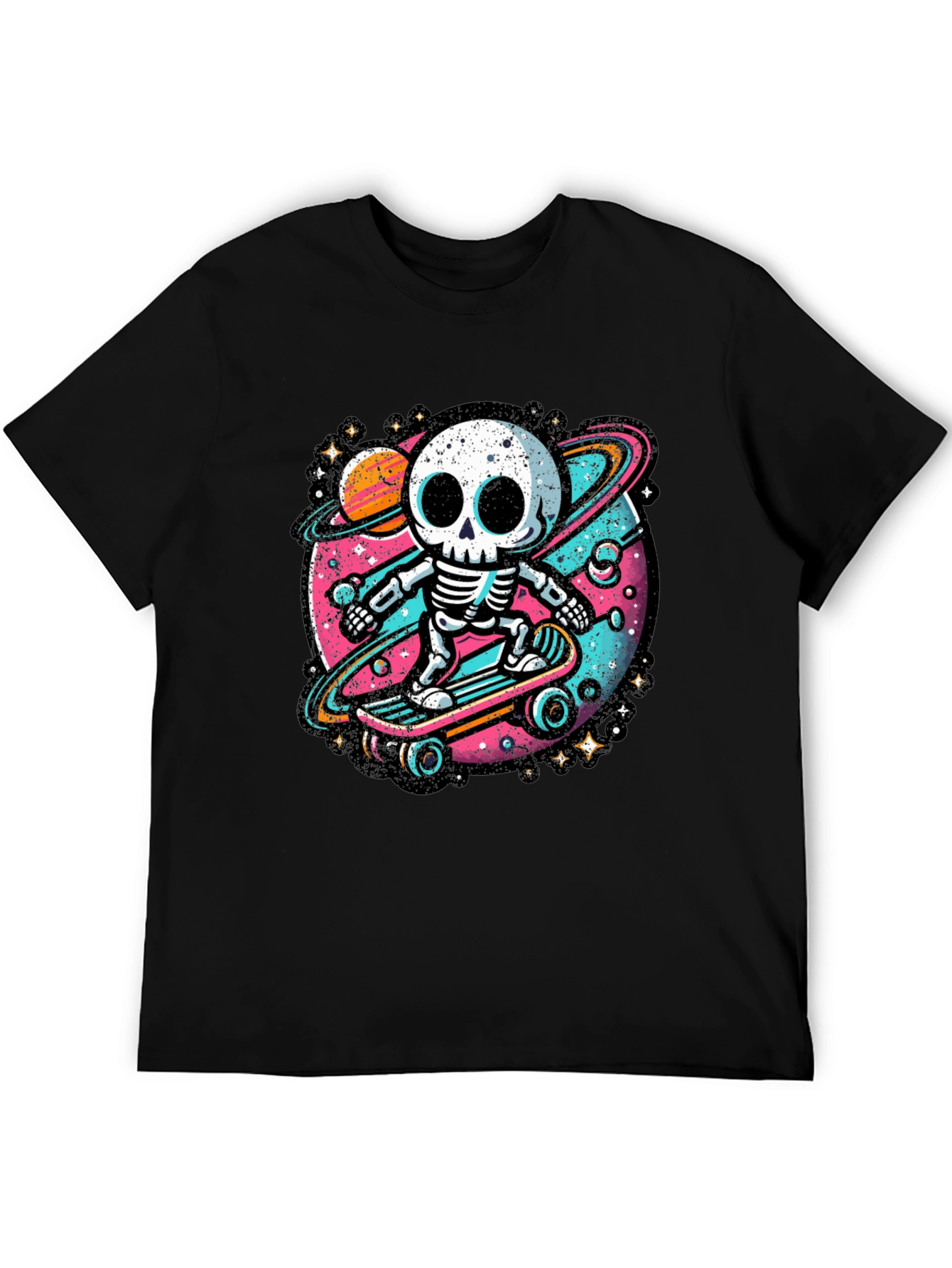 Skateboarding Skeleton Graphic Tee