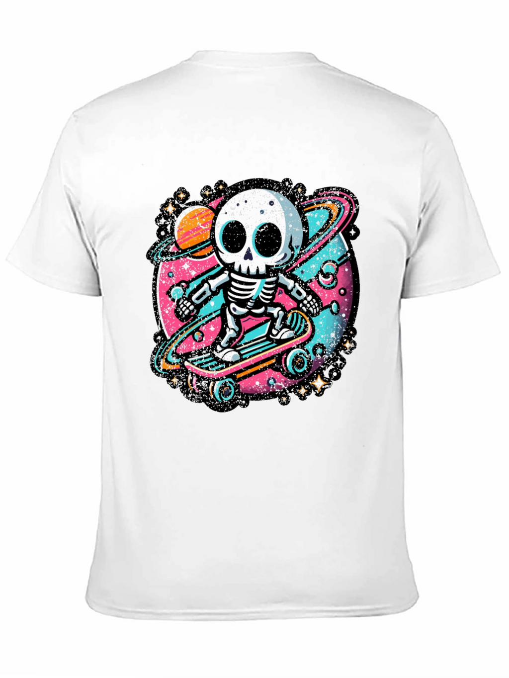 Skateboarding Skeleton Graphic Tee