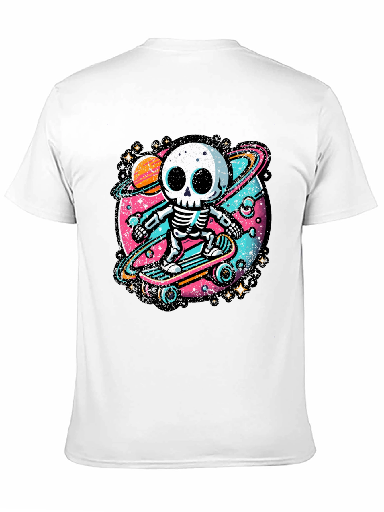 Skateboarding Skeleton Graphic Tee