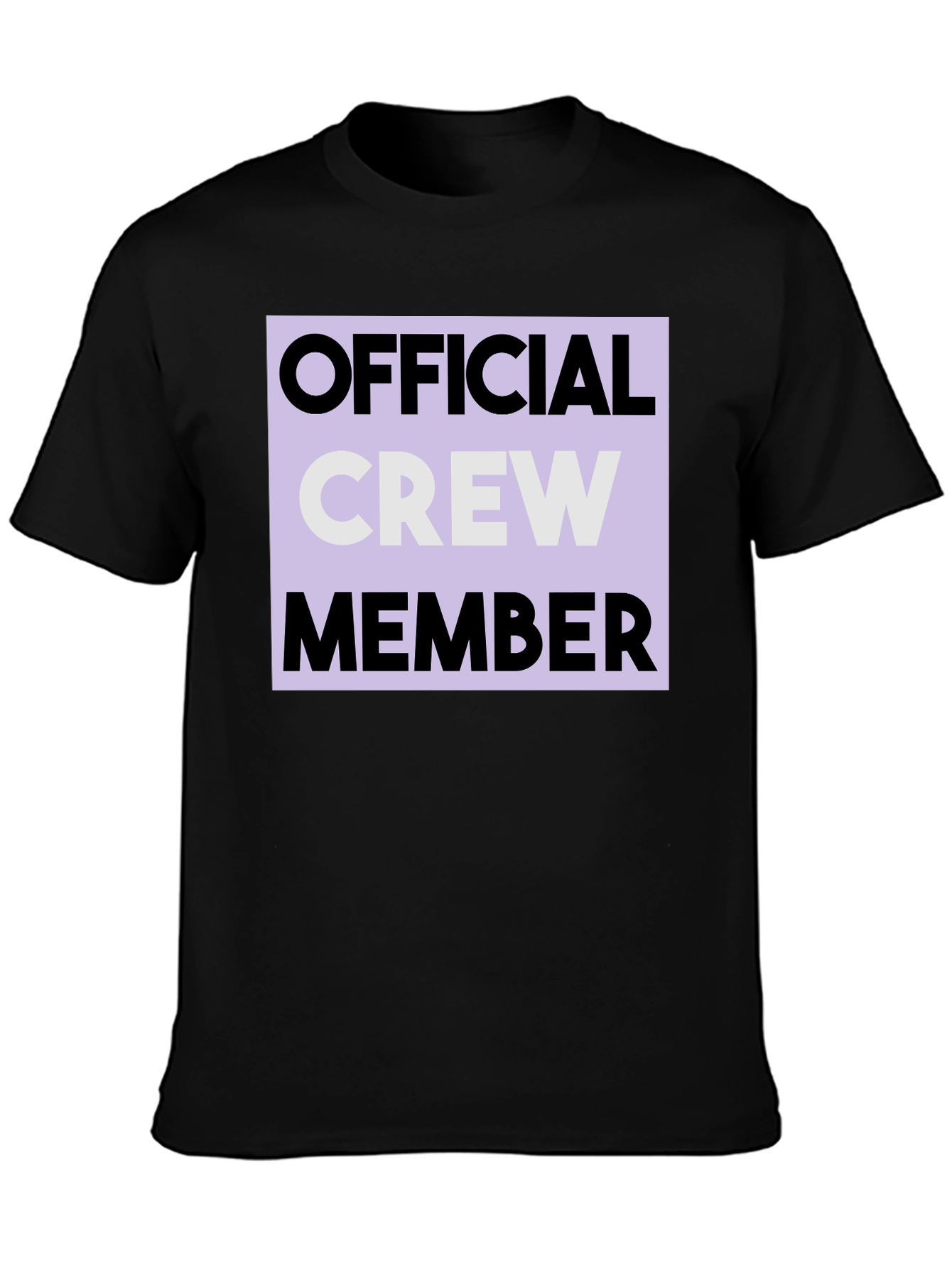 Official Crew Member Graphic Tee - Black